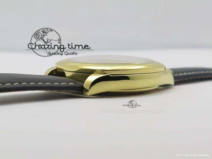 AAA Replica Watches YG On 3879 Numeral Black Leather Cellini Dial A Date Strap Black NewStyle Markers 0101